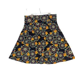 Lularoe Colorful Floral A-Line Skirt 3XL Soft Stretch Fabric